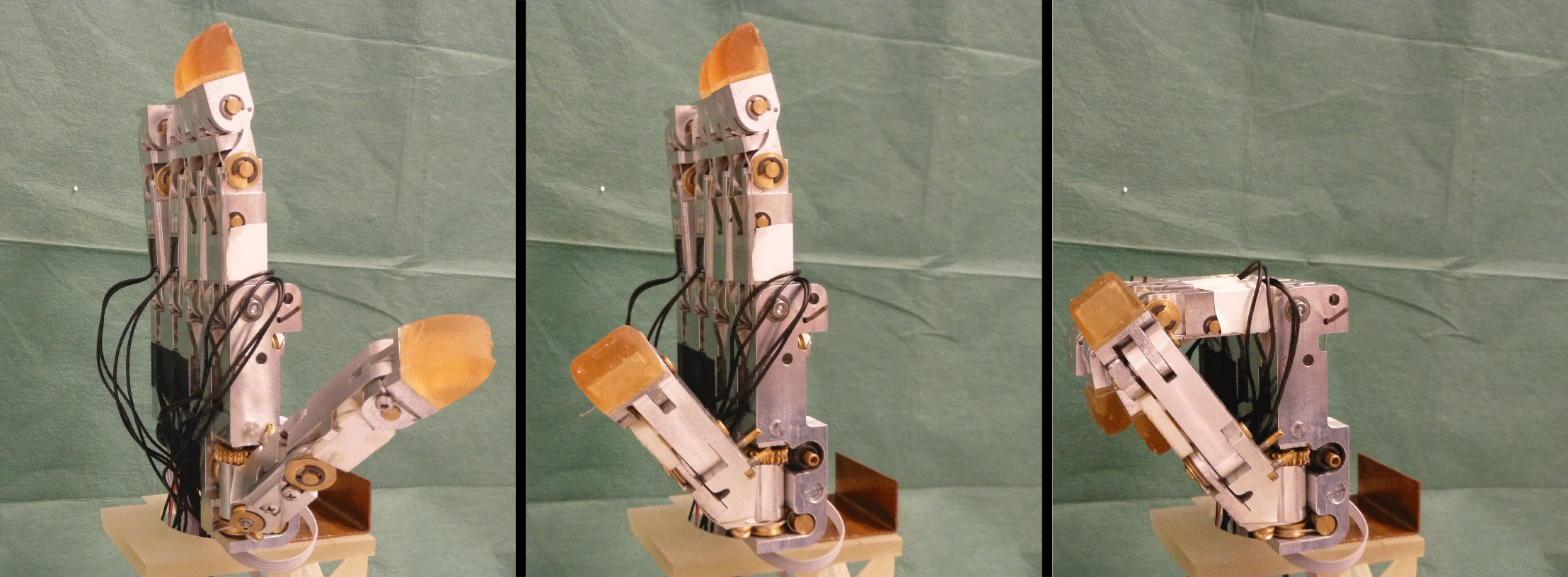 Development of underactuated fingers with joint locking and